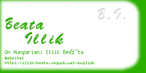 beata illik business card